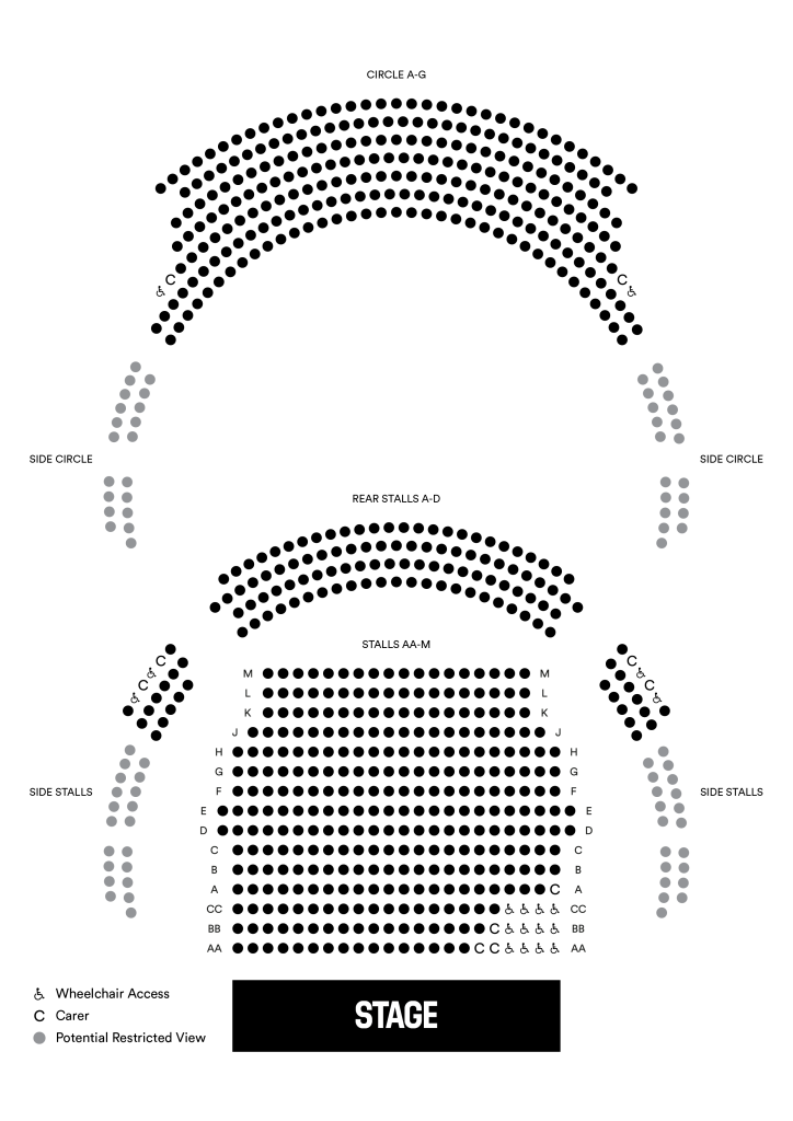 Grove Theatre Seating Plan